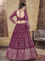 Deep Pink Georgette Lehenga Choli